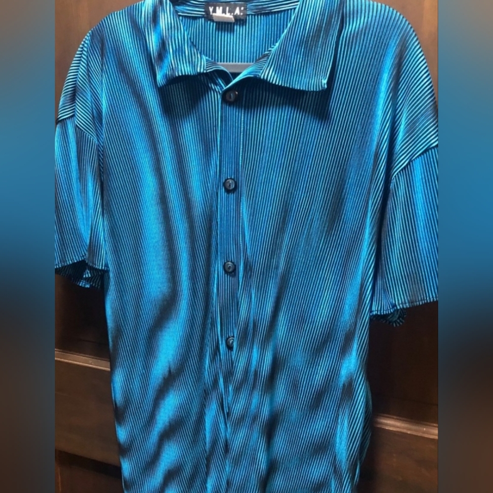 YMLA RETRO BUTTON DOWN SHIRT XL